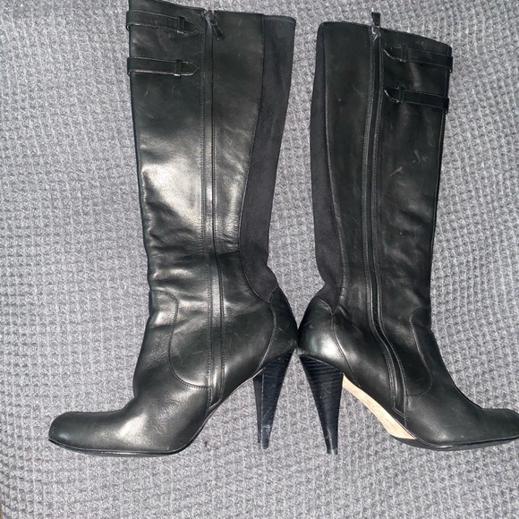 Cole Haan Black Knee High Ladies dress boots, Size 10 - Picture 3 of 6